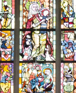 Ritterkapelle Haßfurt - Ausschnitt des heutigen Marienfensters auf ritterkapelle.de