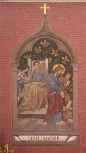 Ritterkapelle Haßfurt Kreuzweg Seidlein Station 01 Jesus wird zum Tode verurteilt