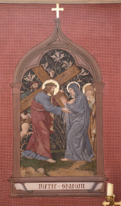 Ritterkapelle Haßfurt Kreuzweg Seidlein Station 04: Jesus begegnet seiner Mutter