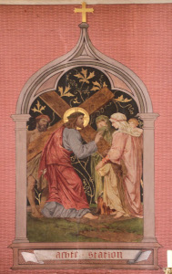 Ritterkapelle Haßfurt Kreuzweg Seidlein Station 08: Jesus begegnet den weinenden Frauen