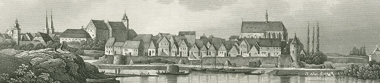 Haßfurt - Stahlstich 1847