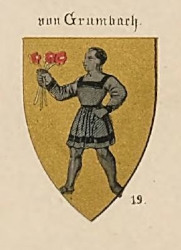 Ritterkapelle Haßfurt – Wappen der Herren von Grumbach im 1. Abschnitt