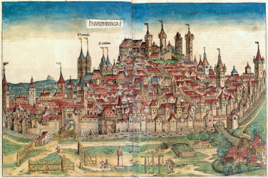 Nürnberg: Zeichnung in der Schedelschen Weltchronik 1493