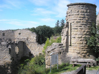 Haßberge &ndash; Ruine der Nordburg Lichtenstein bei Pfarrweisach