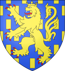Nassauer Wappen 
                        der walramischen Linie mit bekröntem goldenen Löwen